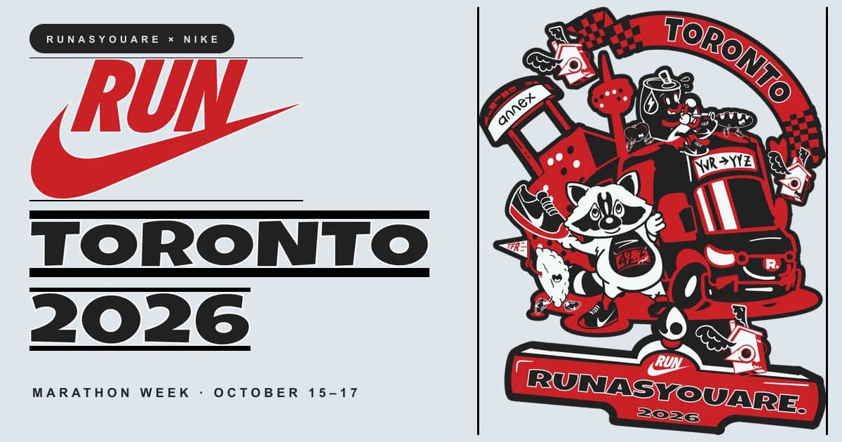 RunAsYouAre and Nike Toronto Marathon 2026 artwork