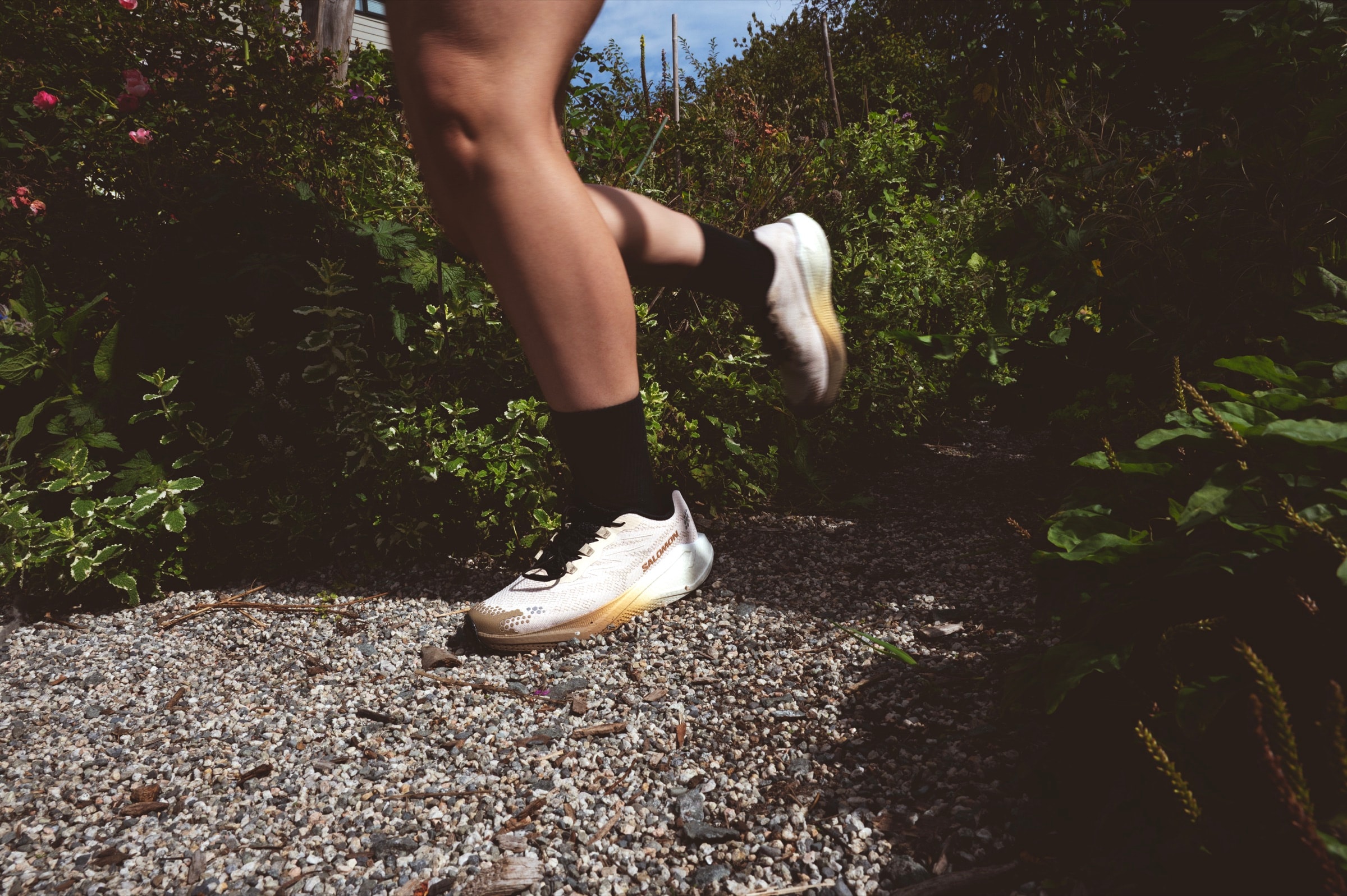 Salomon In Bloom lookbook, floral details and campaign footwear